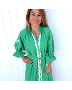 Scallop Ruffle Dress Green Pack 2x S/M, 2x M/L