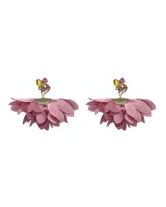 Flower Earrings- Pink/Multi