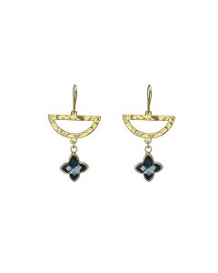 Tasman Earrings Gold/Black
