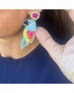 Beaded Earrings-Birds