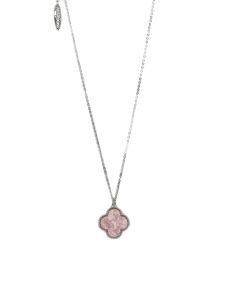 SILVER PINK NECKLACE