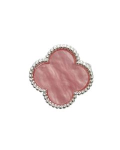 SILVER PINK RING