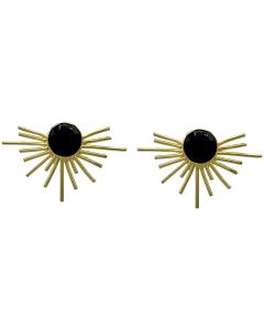Black and Gold Stud