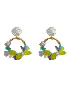 Multi Stone/Pearl Earrings