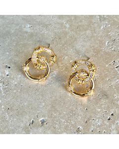 Looped Rings Earrings - Gold