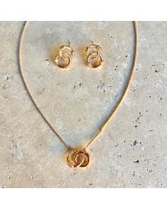 Looped Rings Necklace
