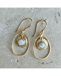 Handcrafted Gold Fine Drop Earrings