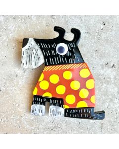 Scottish Terrier Brooch - Acrylic