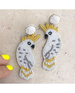 Cockatoo Beaded Earrings