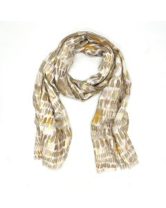 Stained Glass Scarf - Light Brown