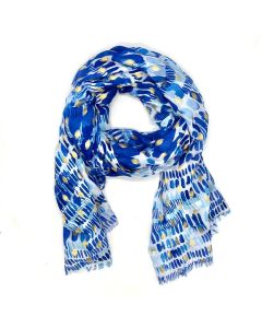 Stained Glass Scarf - Blue