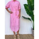 Scoop Hem Maxi Dress - Pack of 4 (S,M,L,XL) - Anglaise Pink