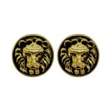 Tasman Earrings-Gold Lion
