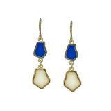 Tasman Earrings Blue/Gold