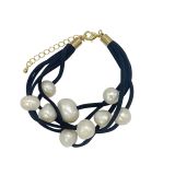 Multistrand Pearl bracelet-Blk