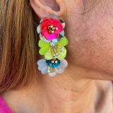 Beaded Earrings-Flowers