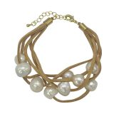 Multistrand Pearl bracelet-Crm