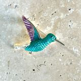 Hummingbird Brooch - Silver