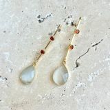Handcrafted Stone Drop Earrings