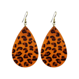 Pony Hair Earrings-Orange