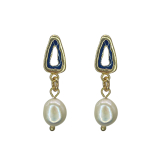 Navy/Pearl Drops