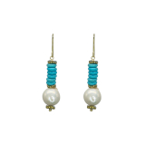 Tasman Earrings-Aqua
