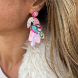 Beaded Earrings-Birds