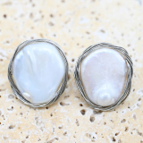 JFY-E  Pearl earrings