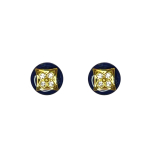 NAVY RESIN STUD