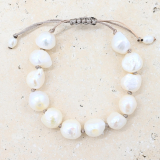 Pearl Bracelet with Rope Tie