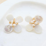 Pearl Flower Earrings