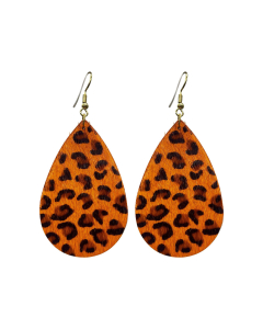Pony Hair Earrings-Orange