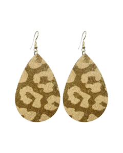 Pony Hair Earrings-Caramel/Gld