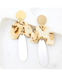 JEM-E Acylic and Metal Earrings