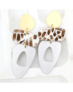 JEN-E Acylic and Metal Earrings