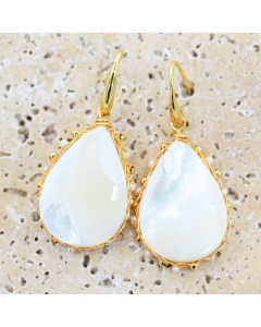 JFG-E  Gold and pearl earrings 
