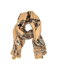 Horse Scarf - Tan